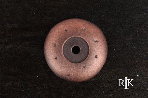 RKI BP-486-DC: 1-9/16" Distressed Cabinet Knob Backplate - Distressed Copper