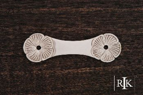 RKI BP-383-P: 3" cc Daisy Pull Backplate - Pewter