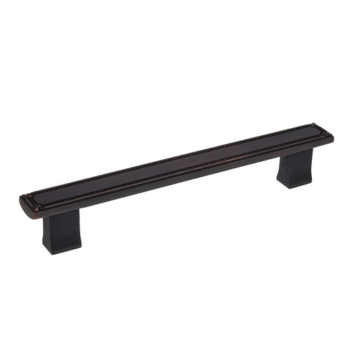 Richelieu BP780160BORB: 160mm cc Brossard Cabinet Pull - Brushed Oil Rubbed Bronze