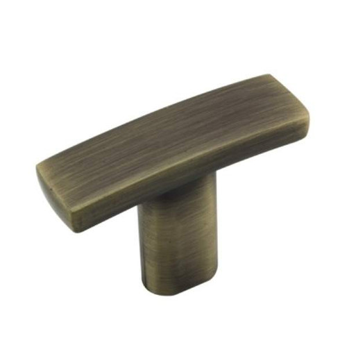 Richelieu BP65038AE: 1-1/2" Padova T-Bar Cabinet Knob - Antique English