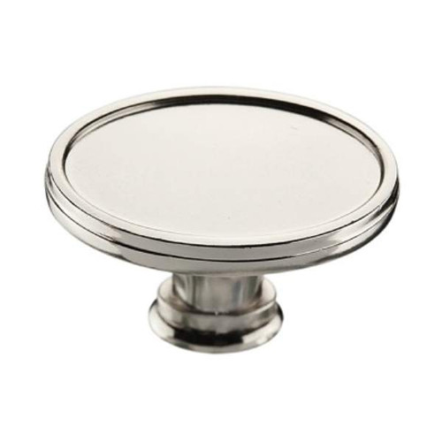 Richelieu BP80239180: 39mm Mascouche Cabinet Knob - Polished Nickel Richelieu BP80239180: 39mm Mascouche Cabinet Knob - Polished Nickel