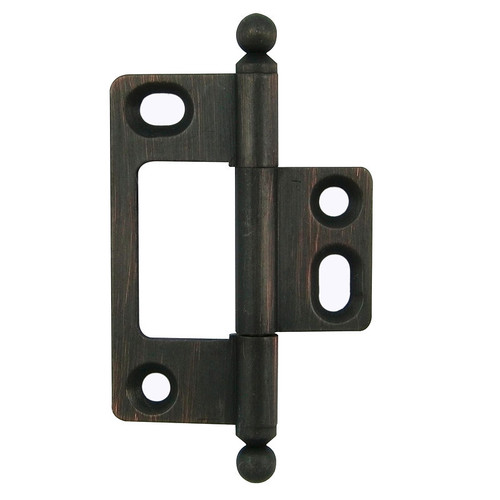 Richelieu 5202BORB: 2-9/16" Bifold Cabinet Hinge w/Ball Finial - Brushed Oil Rubbed Bronze