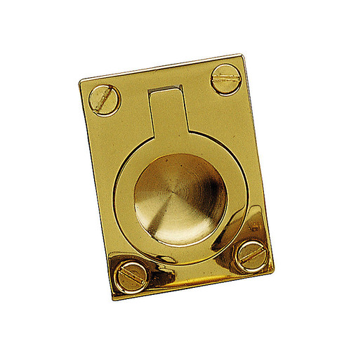 Richelieu 690228130: Classic Recessed Cabinet Pull - Polished Brass
