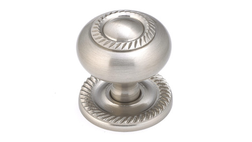 Richelieu BP8048195: 1-1/2" Huntingdon Cabinet Knob - Brushed Nickel Richelieu BP8048195: 1-1/2" Huntingdon Cabinet Knob - Brushed Nickel