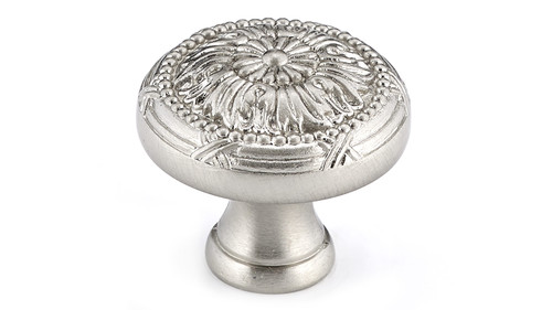 Richelieu BP82465195: 1-5/16" Chateauguay Cabinet Knob - Brushed Nickel Richelieu BP82465195: 1-5/16" Chateauguay Cabinet Knob - Brushed Nickel
