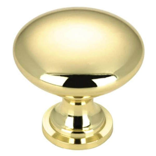 Richelieu BP9041130: 30mm Copperfield Cabinet Knob - Polished Brass Richelieu BP9041130: 30mm Copperfield Cabinet Knob - Polished Brass