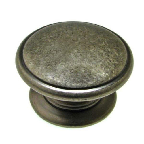 Richelieu BP80980142: 32mm Mont-Royal Cabinet Knob - Pewter Richelieu BP80980142: 32mm Mont-Royal Cabinet Knob - Pewter