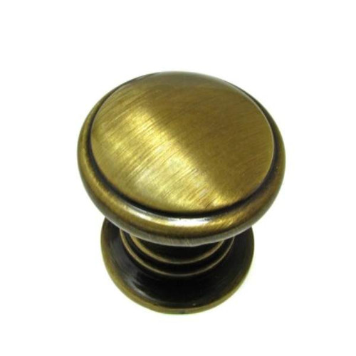 Richelieu BP80980AE: 32mm Mont-Royal Cabinet Knob - Antique English Richelieu BP80980AE: 32mm Mont-Royal Cabinet Knob - Antique English