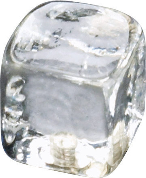 Richelieu 77882511: 1" Murano Glass Cube Cabinet Knob - Clear