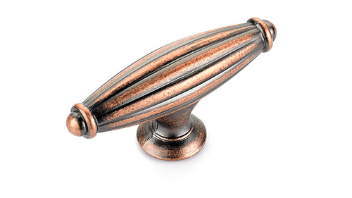 Richelieu BP8061865193: 2-9/16" Madeleine T-Bar Cabinet Knob - Antique Copper Richelieu BP8061865193: 2-9/16" Madeleine T-Bar Cabinet Knob - Antique Copper