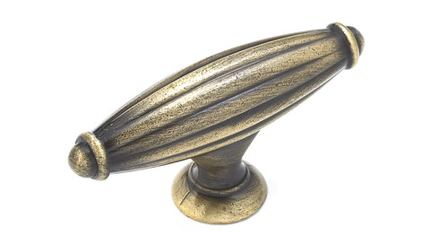 Richelieu BP8061865AE: 2-9/16" Madeleine T-Bar Cabinet Knob - Antique English Richelieu BP8061865AE: 2-9/16" Madeleine T-Bar Cabinet Knob - Antique English