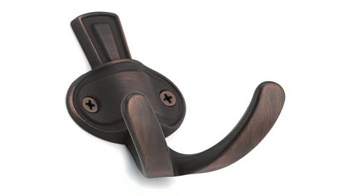Richelieu BP84732BORB: 3" Classic Double Wall Hook - Brushed Oil Rubbed Bronze Richelieu BP84732BORB: 3" Classic Double Wall Hook - Brushed Oil Rubbed Bronze