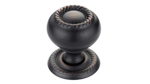 Richelieu BP86060BORB: 1-1/4" Huntingdon Braided Rope Cabinet Knob - Brushed Oil Rubbed Bronze Richelieu BP86060BORB: 1-1/4" Huntingdon Braided Rope Cabinet Knob - Brushed Oil Rubbed Bronze