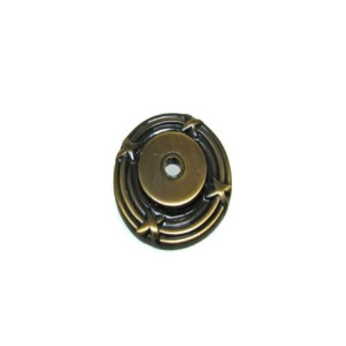 Richelieu BP82917AE: 38mm Chateauguay Backplate for Cabinet Knob - Antique English Richelieu BP82917AE: 38mm Chateauguay Backplate for Cabinet Knob - Antique English