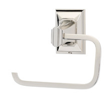 Alno A7966-PN: Geometric Single Post Tissue Holder - Polished Nickel