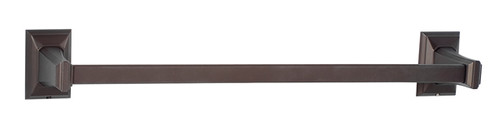 Alno A7920-12-CHBRZ: 12" cc Geometric Towel Bar - Chocolate Bronze