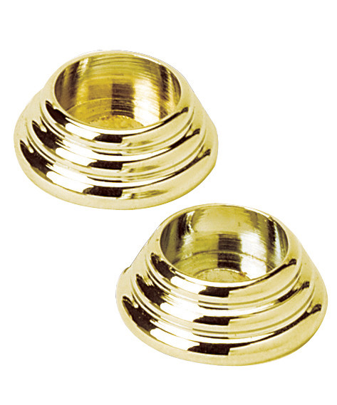 Alno A722-PB: 5/8" Traditional Rosette (pair) - Polished Brass