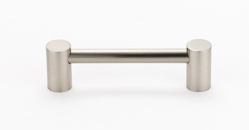 Alno A715-35-SN: 3-1/2" cc Contemporary I Cabinet Pull - Satin Nickel