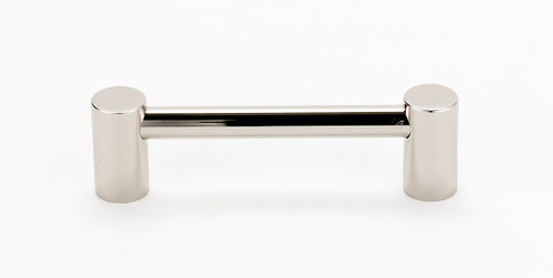 Alno A715-35-PN: 3-1/2" cc Contemporary I Cabinet Pull - Polished Nickel