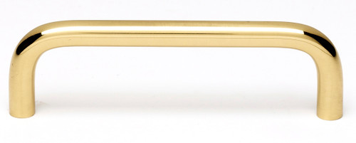 Alno A703-35-PB: 3-1/2" cc Traditional Cabinet Pull - Polished Brass