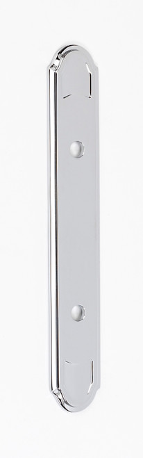 Alno A1569-35-PC: 7-3/4" Classic Traditional Backplate - Polished Chrome