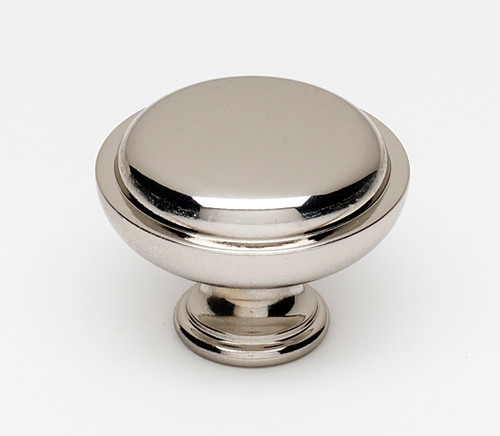 Alno A1146-PN: 1-1/2" Traditional Round Cabinet Knob - Polished Nickel