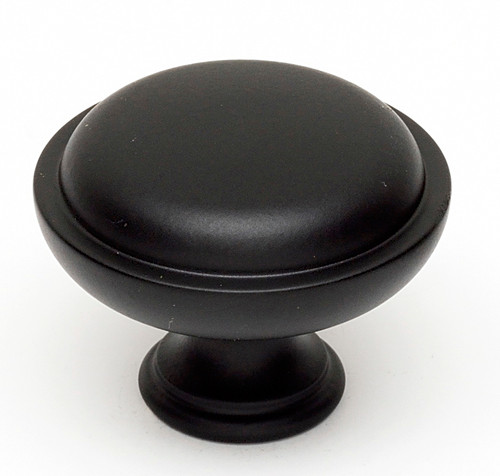 Alno A1146-MB: 1-1/2" Traditional Round Cabinet Knob - Matte Black Alno A1146-MB: 1-1/2" Traditional Round Cabinet Knob - Matte Black