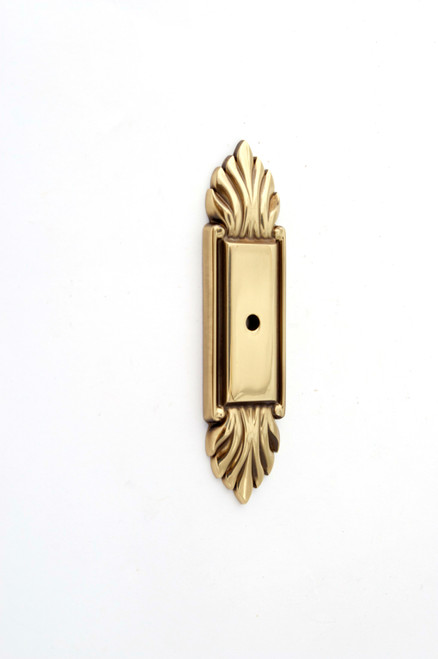 Alno A1475-PA: 4" Fiore Backplate For Cabinet Knob - Polished Antique