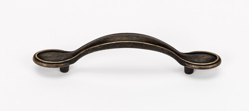 Alno A1567-35-BARC: 3-1/2" cc Classic Traditional Cabinet Pull - Barcelona