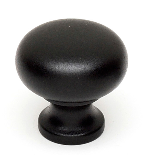 Alno A1067-MB: 7/8" Traditional Round Cabinet Knob - Matte Black