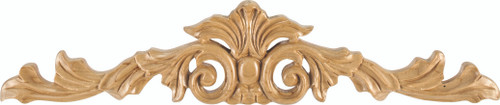 Hardware Resources ONL-02-16MP: 15-1/4" x 1/2" x 3-1/4" Acanthus Onlay - Maple