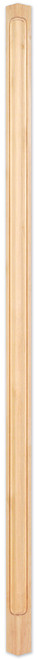 Hardware CP-3-96HMP: 2-3/4" x 2-3/4" x 95-1/2" Beaded Corner Post - Hard Maple Hardware CP-3-96HMP: 2-3/4" x 2-3/4" x 95-1/2" Beaded Corner Post - Hard Maple