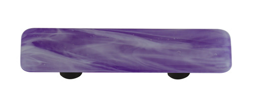 Aquila HK2060-PA: 3" cc Swirl Rectangle Cabinet Pull w/Aluminum Post - White/Cobalt Blue