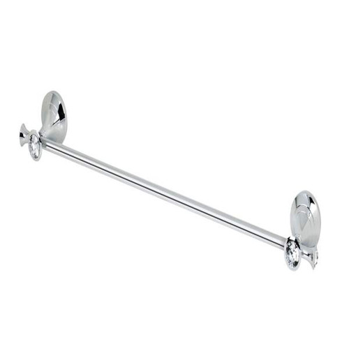Topex A102030201 18" Towel Bar Glass Crystals & Chrome