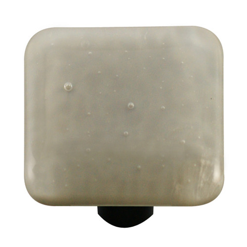 Aquila HK1042-KA: 1-1/2" Solid Square Cabinet Knob w/Aluminum Post - Deco Gray