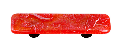 Aquila HK4000-PA: 3" cc Metals Rectangle Cabinet Pull w/Aluminum Post - Brick Red