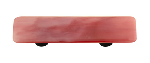 Aquila HK2000-PA: 3" cc Swirl Rectangle Cabinet Pull w/Aluminum Post - Light Cranberry