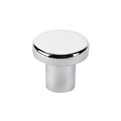 Topex 1" Modern Times Contemporay Circular Flat Cabinet Knob - Bright Chrome