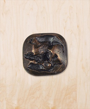 Hawk Hill 379: 1-1/4" Erosion Cabinet Knob - Bronze