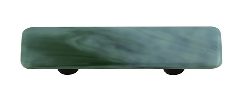 Aquila HK2006-PA: 3" cc Swirl Rectangle Cabinet Pull w/Aluminum Post - Powder Blue