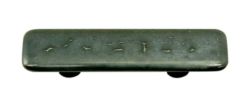 Aquila HK4006-PA: 3" cc Metals Rectangle Cabinet Pull w/Aluminum Post - Silver Iridescent