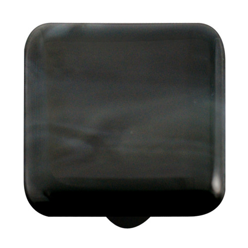 Aquila HK2009-KA: 1-1/2" Swirl Square Cabinet Knob w/Aluminum Post - Charcoal