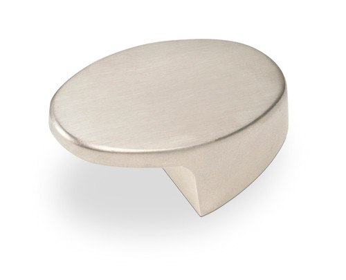 Topex 1-3/4" Italian Designs Contemporary Oval Cabinet Knob - Satin Nickel