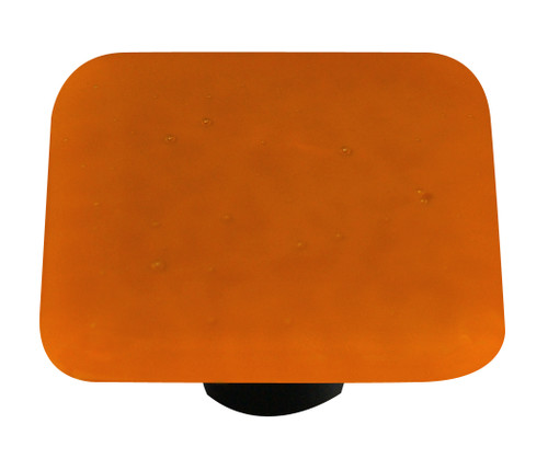 Aquila HK1044-KA: 1-1/2" Solid Square Cabinet Knob w/Aluminum Post - Burnt Orange