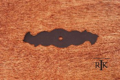 RKI BP-7901-RB: 3-5/16" Curvy Single Hole Backplate - Oil Rubbed Bronze