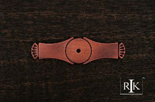 RKI BP-7904-DC: 4" Curved Gill Ends Backplate - Distressed Copper