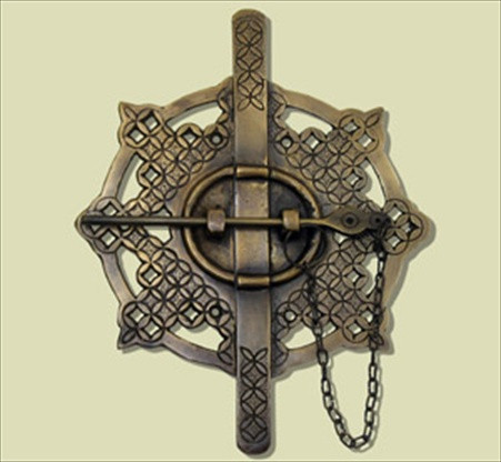 Handcrafted Hardware HLA7018: 9" Ornate Latch - Unlacquered Antique Brass