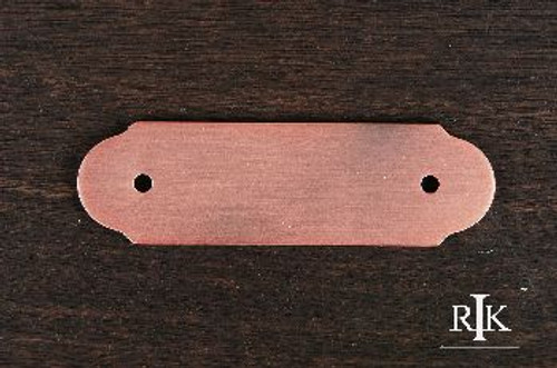 RKI BP-7818-DC: 3" cc Smooth Pull Backplate - Distressed Copper