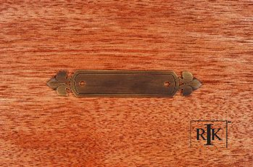 RKI BP-7905-AE: 5-1/4" Backplate w/Spade Ends - Antique English