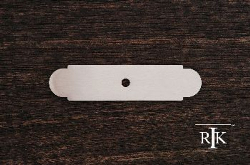 RKI BP-7819-P: 3-9/16" Small Backplate w/One Hole - Pewter